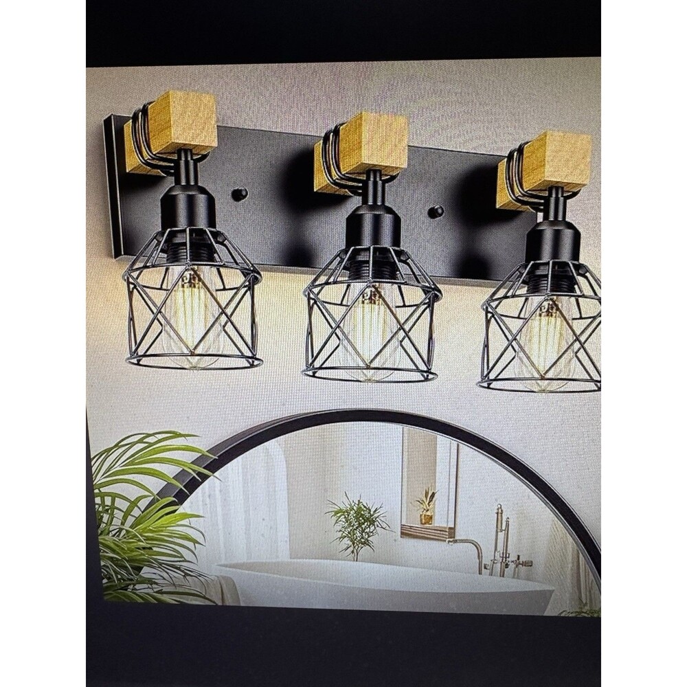 Bathroom Light Fixtures Vanity Lights for Bathroom Small Lamp Shades 3-Light